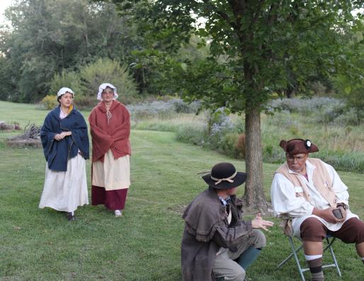 Reenactors at Abingdon Muster Grounds