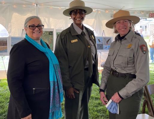 Rappahannock Tribe with NPS Staff