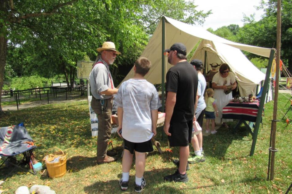 People participating in the Junior Ranger Day Program