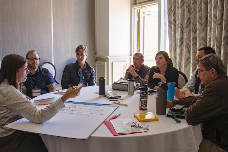 Group session during National Trails Workshop