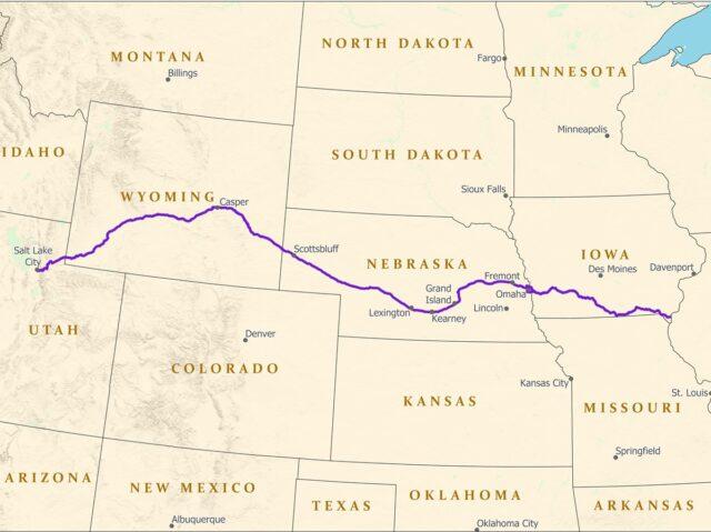 Mormon Trail Map