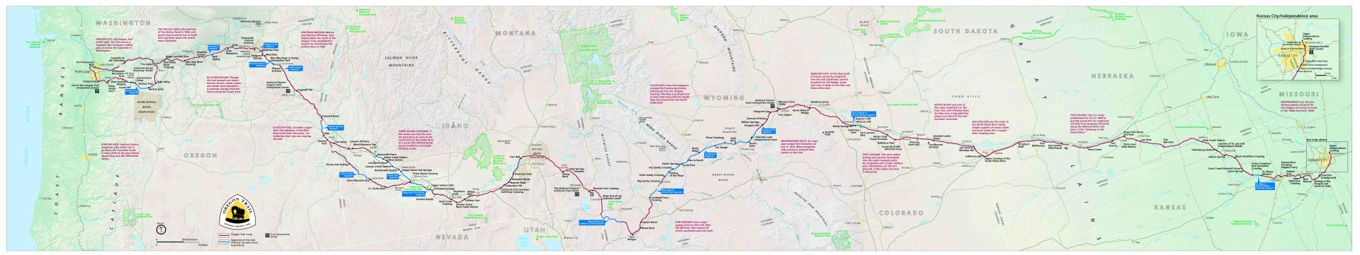 Oregon Trail map