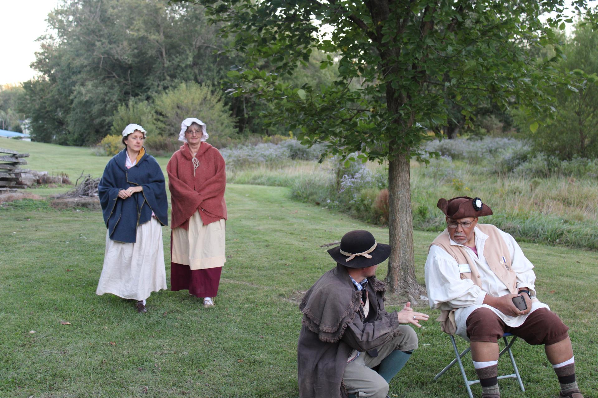 Reenactors at Abingdon Muster Grounds